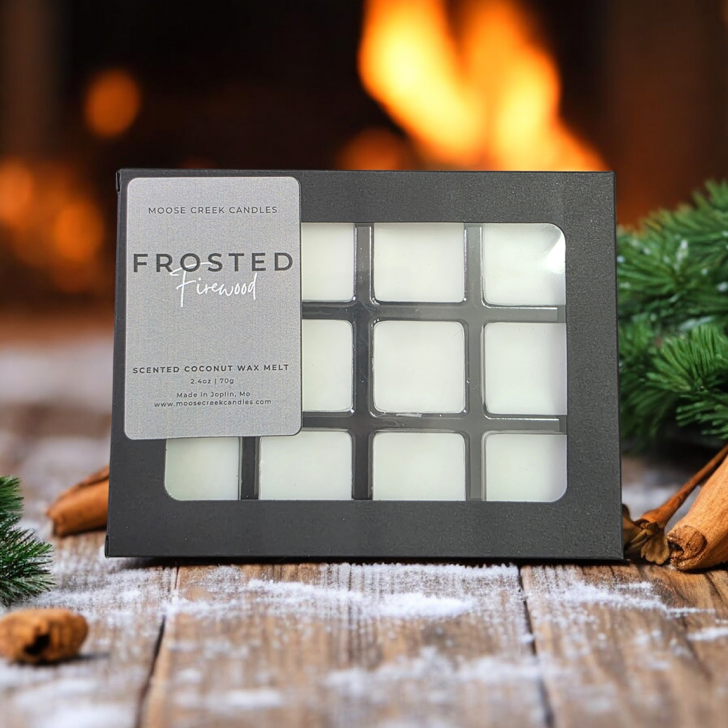 Frosted Firewood | Wax Melt Bar