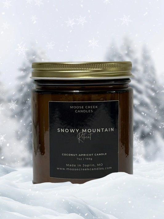 Snowy Mountain Retreat | Amber Jar Candle